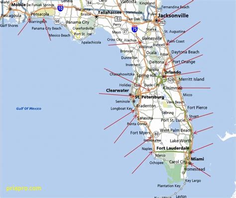 Challenges of Implementing MAP Florida Beach Map East Coast